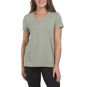 HANRO crystal Made In Portugal Cotton Blend Relaxed V-neck T-shirt